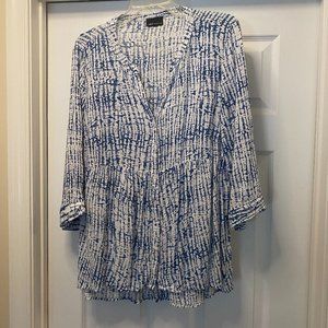 JNY Blue & White Women's 3/4 Sleeve